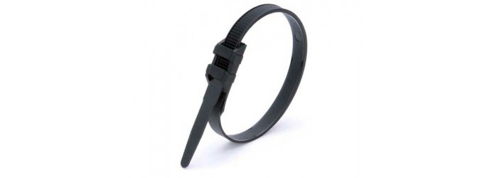 Стяжка кабельная усиленная КВТ для крепежа и бандажирования