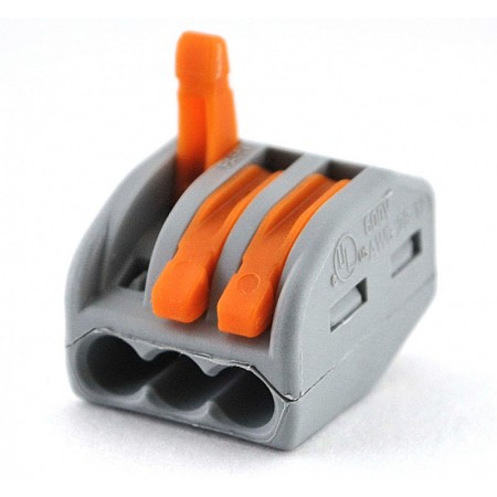 КВТ Клемма рычажковая Wago 222–413 53162 (цена за уп.) KVT КВТ Клемма рычажковая Wago 222–413 53162 (цена за уп.) KVT