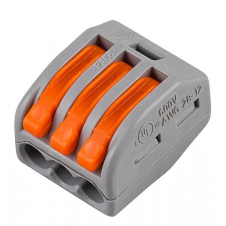 КВТ Клемма рычажковая Wago 222–413 53162 (цена за уп.) KVT КВТ Клемма рычажковая Wago 222–413 53162 (цена за уп.) KVT