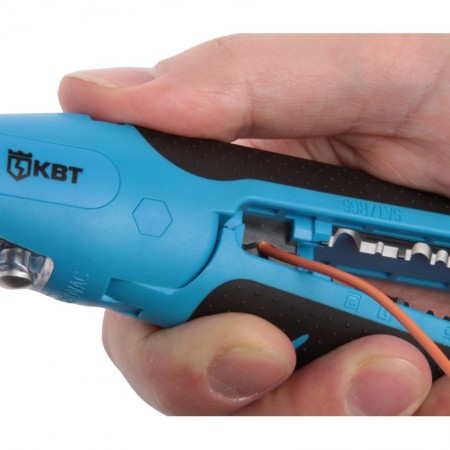 КВТ Многофункциональный стриппер-отвертка WS-05 с индикатором напряжения 55953 KVT КВТ Многофункциональный стриппер-отвертка WS-05 с индикатором напряжения 55953 KVT