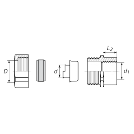 КВТ Муфта соединиетльная резьбовая СТМ(Р)-75 труба-металлорукав 61416 KVT КВТ Муфта соединиетльная резьбовая СТМ(Р)-75 труба-металлорукав 61416 KVT