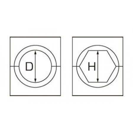 КВТ Матрица для алюм. зажима шестигр. МШ-18,2-А/100т 63412 KVT КВТ Матрица для алюм. зажима шестигр. МШ-18,2-А/100т 63412 KVT