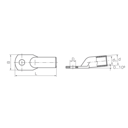 КВТ Наконечник кабельный медный луженый ТМЛ 2.5–4–2.6 (мин партия 100 шт.) 65666 KVT КВТ Наконечник кабельный медный луженый ТМЛ 2.5–4–2.6 (мин партия 100 шт.) 65666 KVT