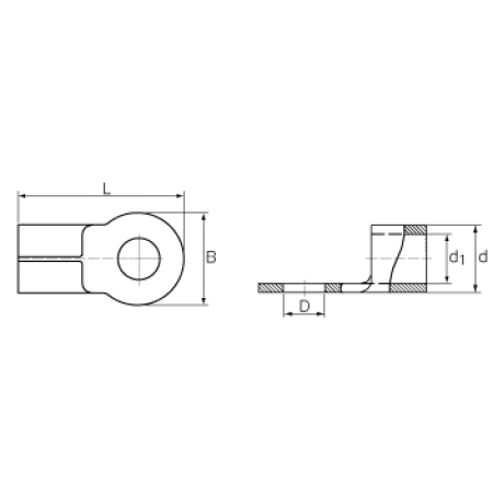 КВТ Наконечник медный под пайку ПМ 16–10 (мин партия 100 шт.) 66618 KVT КВТ Наконечник медный под пайку ПМ 16–10 (мин партия 100 шт.) 66618 KVT