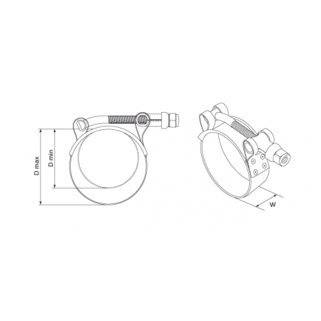 КВТ Хомут силовой T-bolt ST 88-94/W2 (мин партия 10 шт.) 69070 KVT КВТ Хомут силовой T-bolt ST 88-94/W2 (мин партия 10 шт.) 69070 KVT
