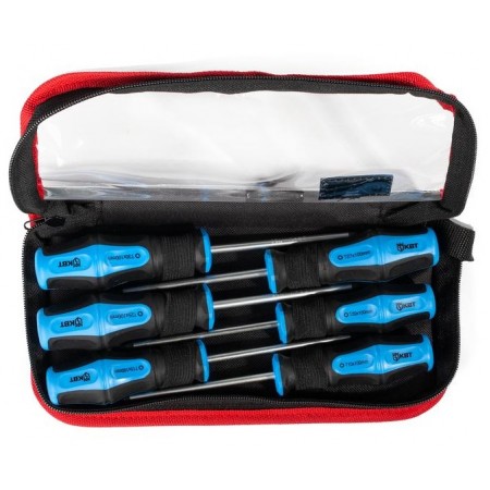 КВТ Набор слесарных отверток TORX, 6 шт. серия «МАСТЕР» 82176 KVT КВТ Набор слесарных отверток TORX, 6 шт. серия «МАСТЕР» 82176 KVT