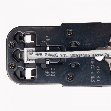 КВТ Кримпер для обжима RJ-разъемов JT-03T 84493 KVT КВТ Кримпер для обжима RJ-разъемов JT-03T 84493 KVT