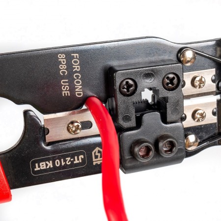 КВТ Кримпер многофункциональные со встроенным модулем для обжима RJ-45. JT-210 84824 KVT КВТ Кримпер многофункциональные со встроенным модулем для обжима RJ-45. JT-210 84824 KVT