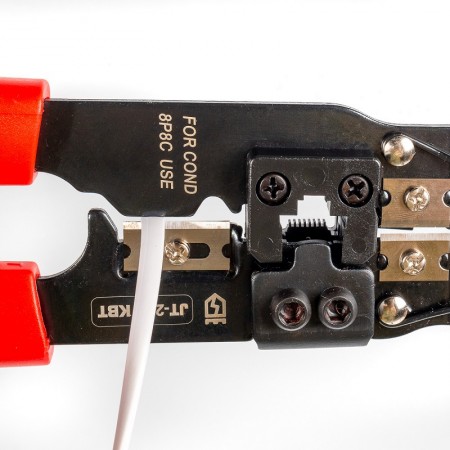 КВТ Кримпер многофункциональные со встроенным модулем для обжима RJ-45. JT-210 84824 KVT КВТ Кримпер многофункциональные со встроенным модулем для обжима RJ-45. JT-210 84824 KVT