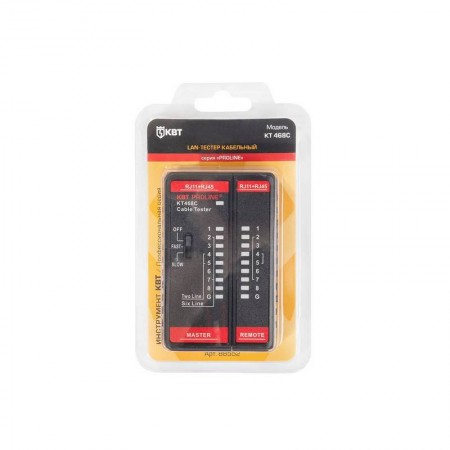 КВТ LAN-тестер кабельный KT 468С серия PROLINE 88552 KVT КВТ LAN-тестер кабельный KT 468С серия PROLINE 88552 KVT